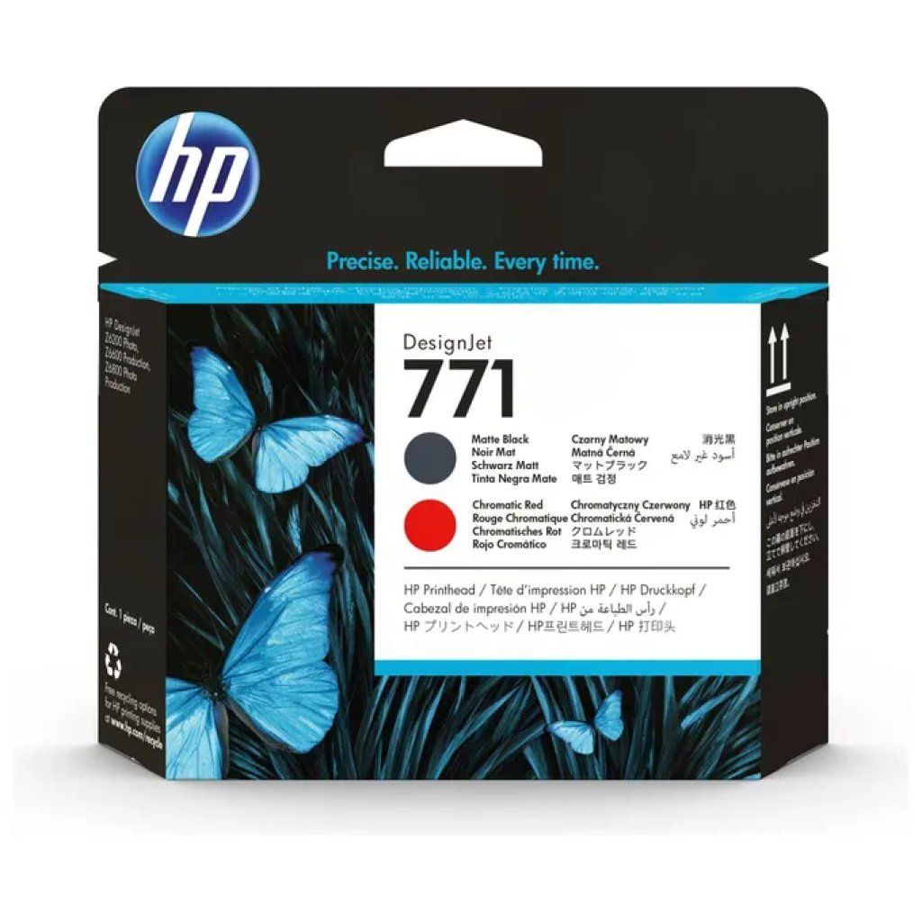 HP 771 CE017A Testina di stampa nero opaco e rosso cromatico