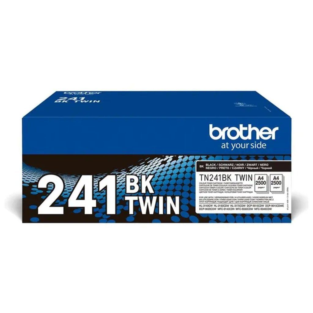Brother TN-241BKTWIN Multipack Toner Nero Originale, 2 Pezzi Brother TN-241BKTWIN Multipack Toner Nero Originale, 2 Pezzi