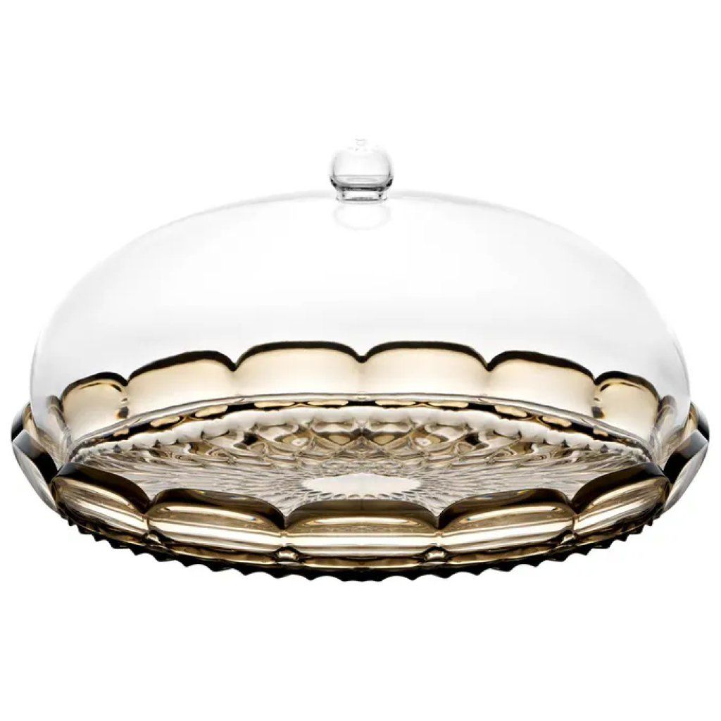 Guzzini Vanity Set tortiera con copertura 30 cm, h 16 cm – Fumo