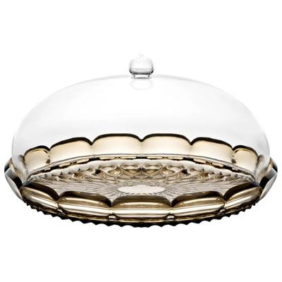 Guzzini Vanity Set tortiera con copertura 30 cm, h 16 cm – Fumo