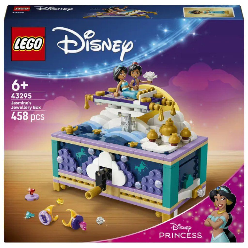 LEGO Disney Princess 43295 – Il portagioie di Jasmine, 458 pezzi
