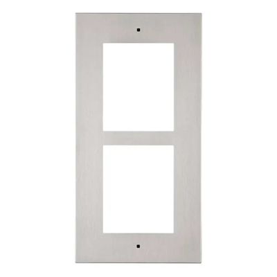 2N 9155012 – Cornice da incasso per Helios IP Verso, 2 moduli, argento
