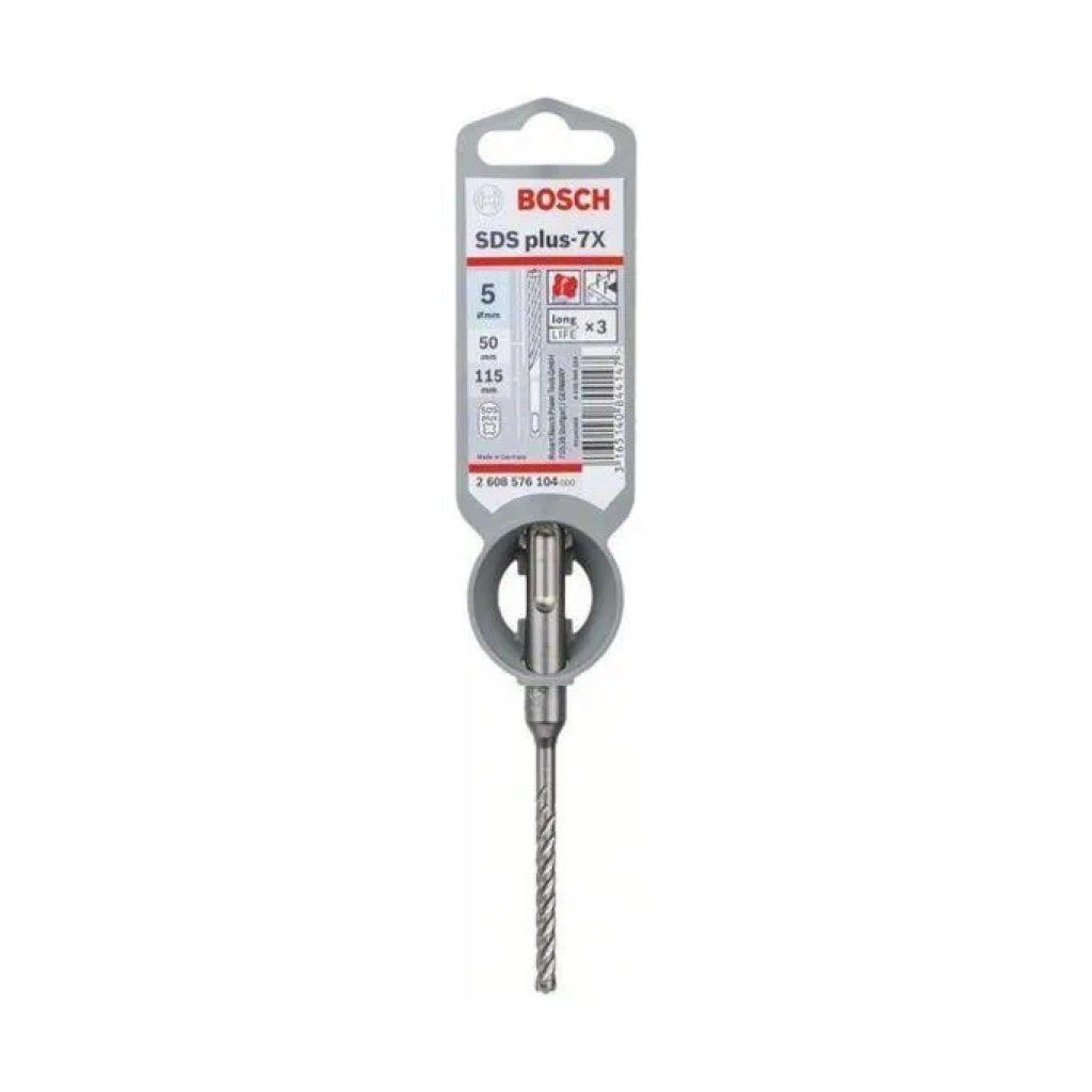 Bosch SDS-plus-7X Punta per calcestruzzo 5 × 115 mm