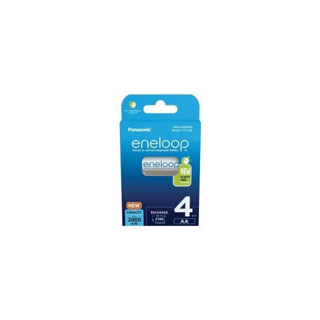 Panasonic Eneloop AA 2000 mAh Ni-MH ricaricabili, confezione da 4