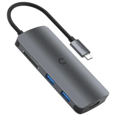 Cygnett Unite PocketMate Hub USB-C 6 in 1 HDMI 4K, Grigio Cygnett Unite PocketMate Hub USB-C 6 in 1 HDMI 4K, Grigio