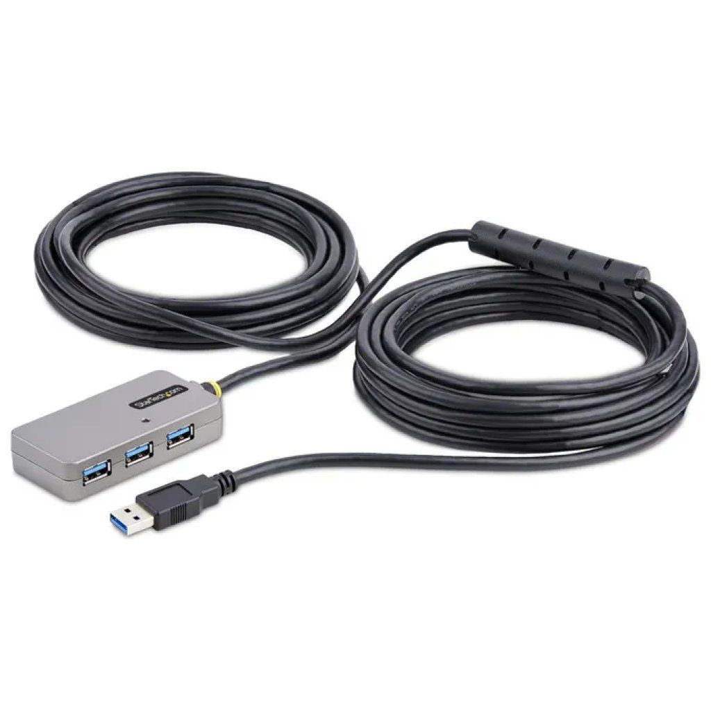 STARTECH.COM Hub USB 3.2 Gen 1 a 4 porte con cavo da 10 m – StarTech.com STARTECH.COM Hub USB 3.2 Gen 1 a 4 porte con cavo da 10 m – StarTech.com