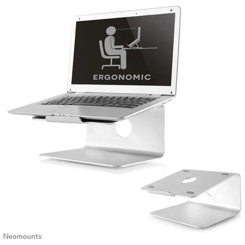 NEWSTAR Neomounts NSLS050 Supporto girevole per laptop 10–17″, argento