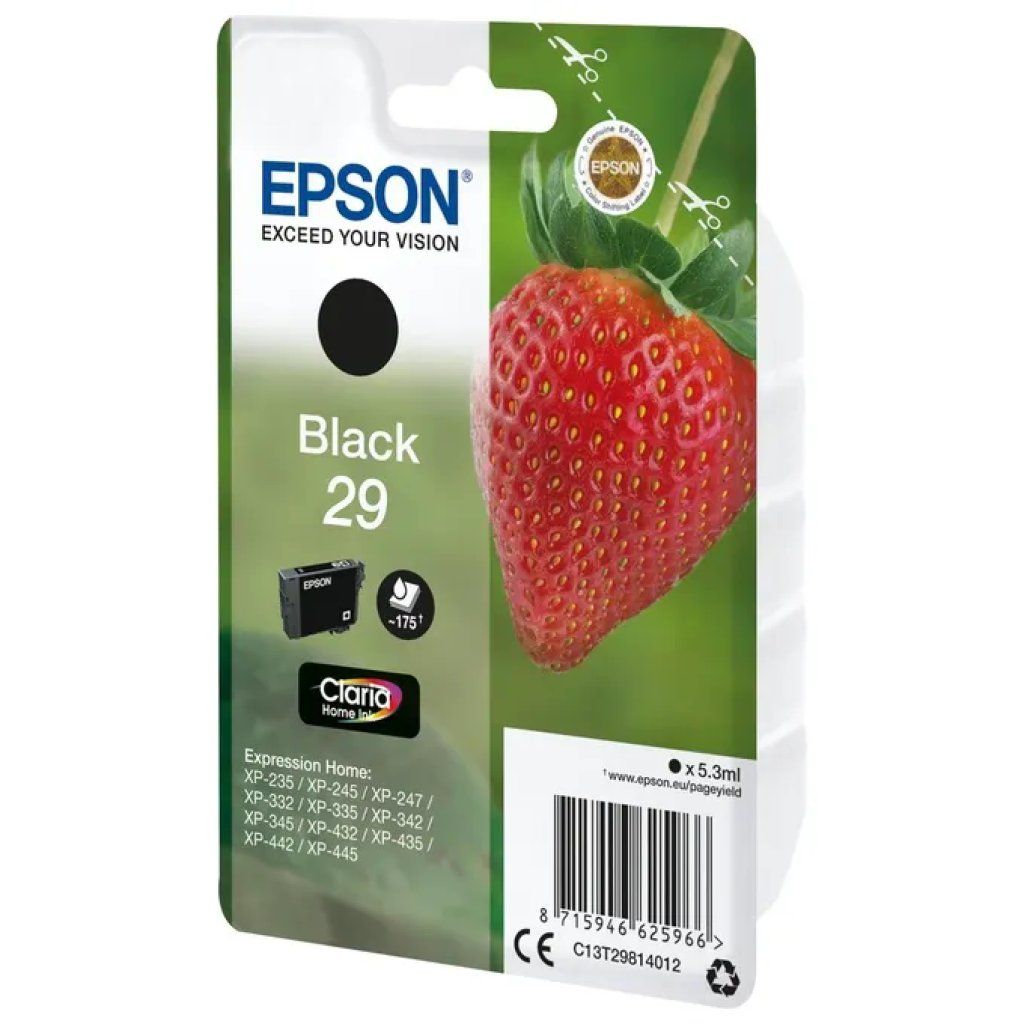 Epson 29 Fragola Cartuccia d’Inchiostro Nera Originale