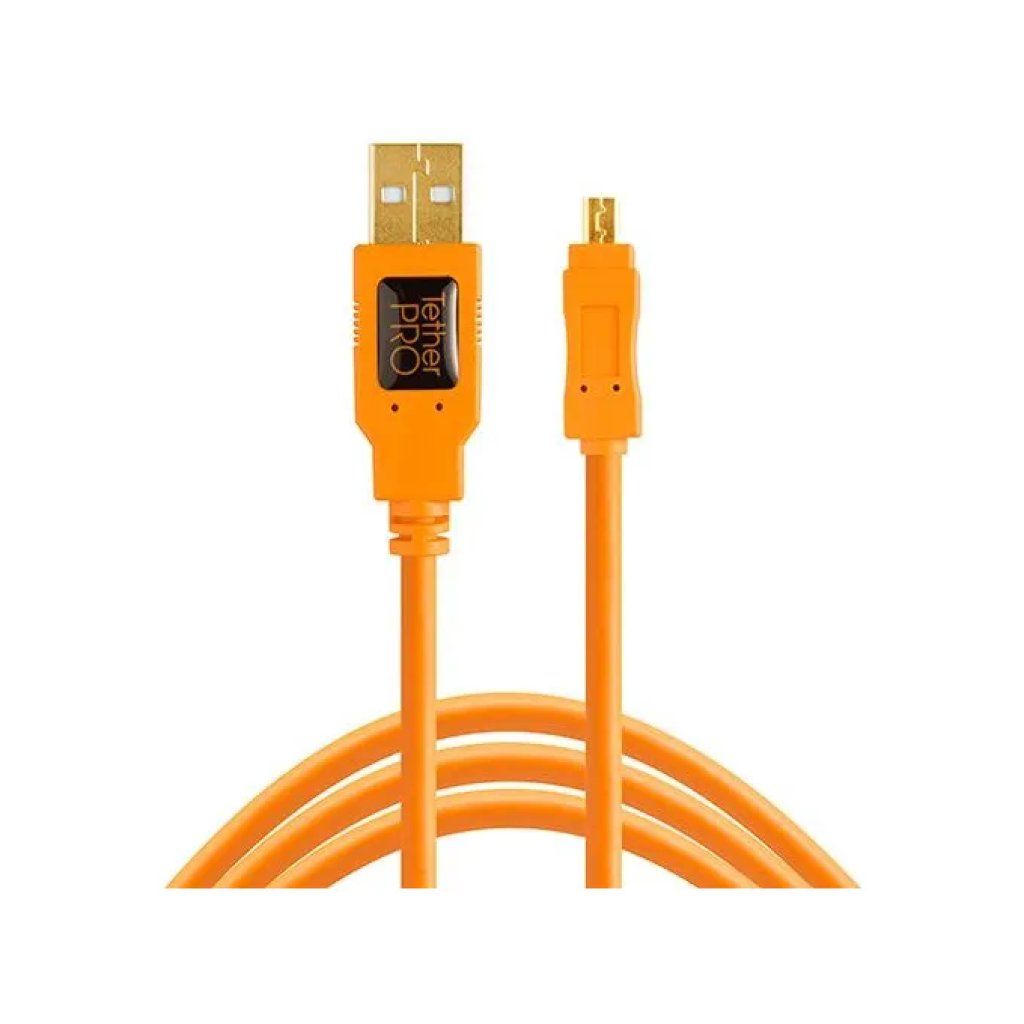 Tether Tools TetherPro CU8015-ORG – Cavo USB 2.0 arancione, 4,6 m