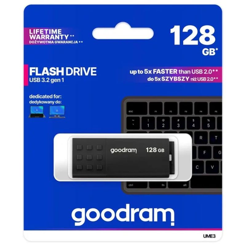 GOODRAM UME3 Chiavetta USB 128 GB USB 3.2 Nero