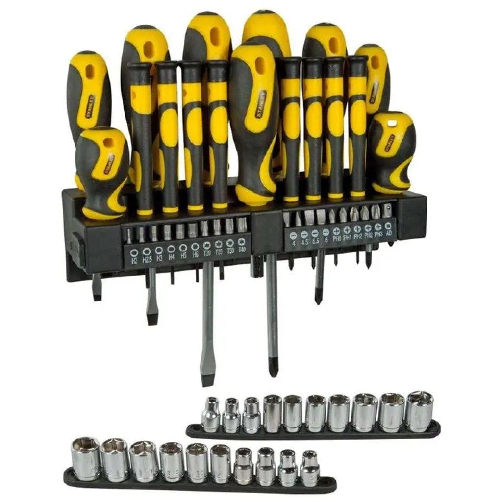STANLEY STHT0-62143 – Set Cacciaviti, Inserti e Bussole, 57 Pezzi