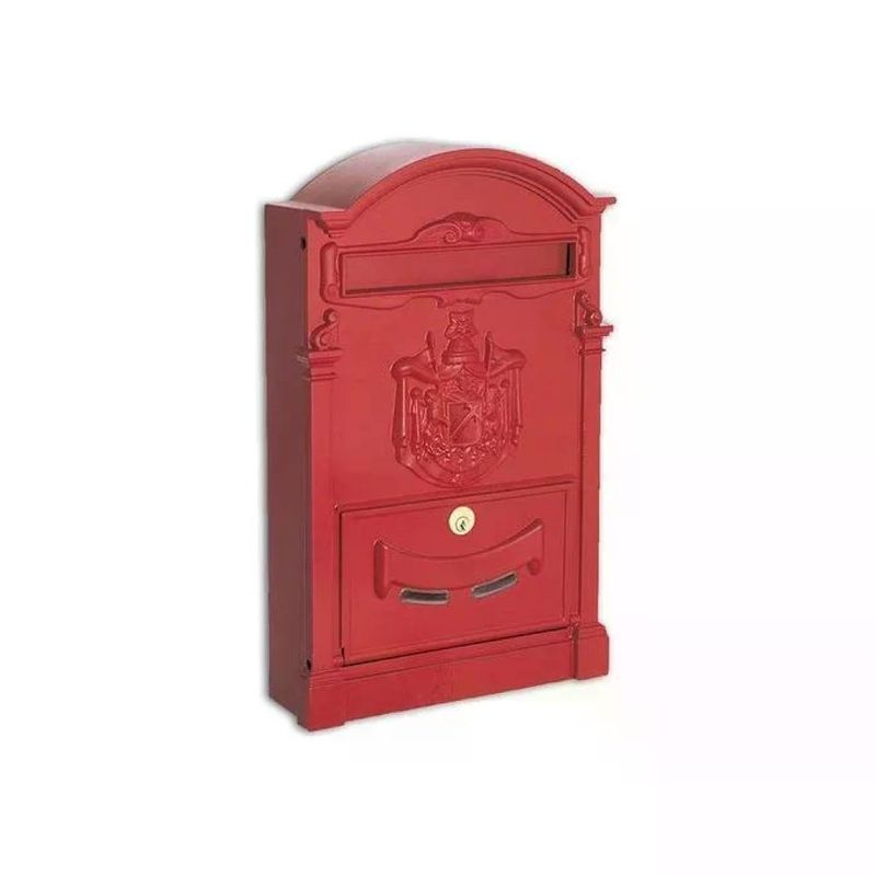 Alubox Residence – Cassetta postale da parete rossa