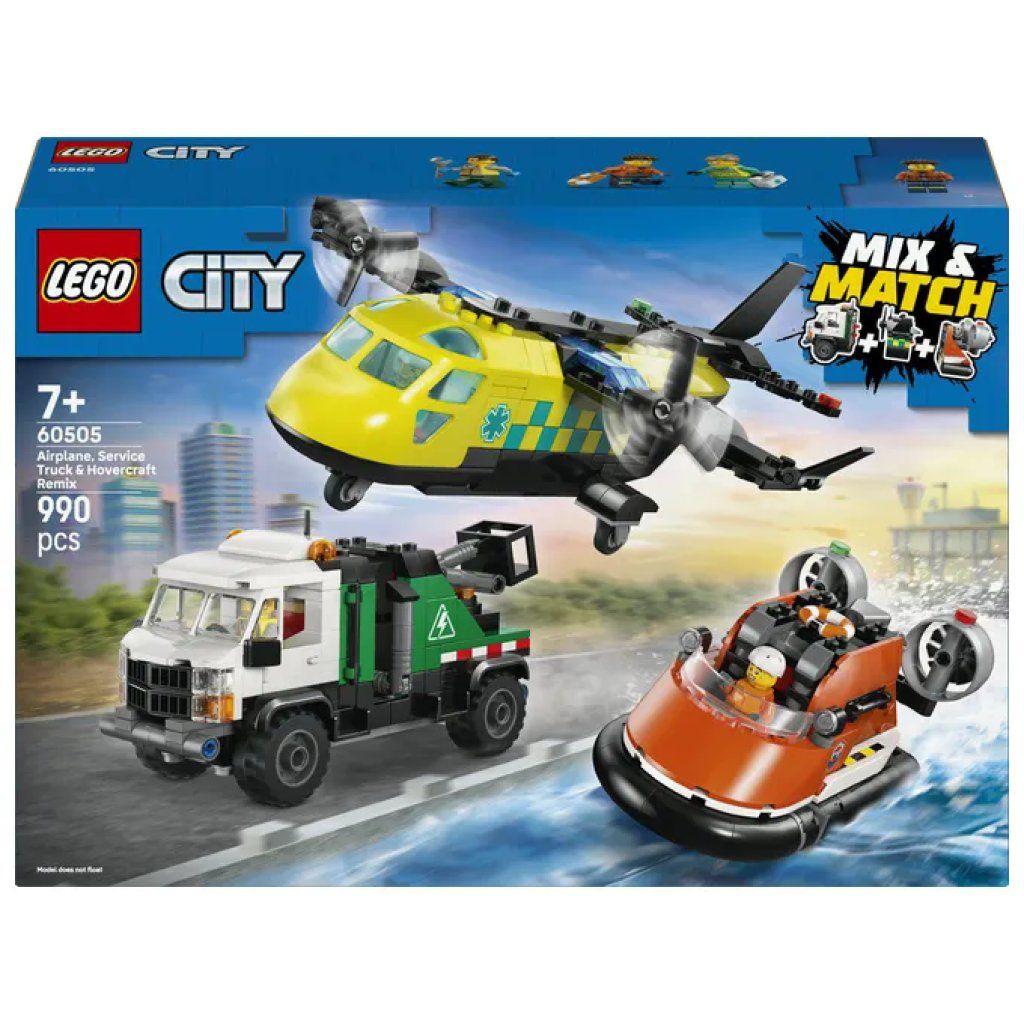 LEGO City Great Vehicles 60505 – Set con 3 veicoli, 990 pezzi