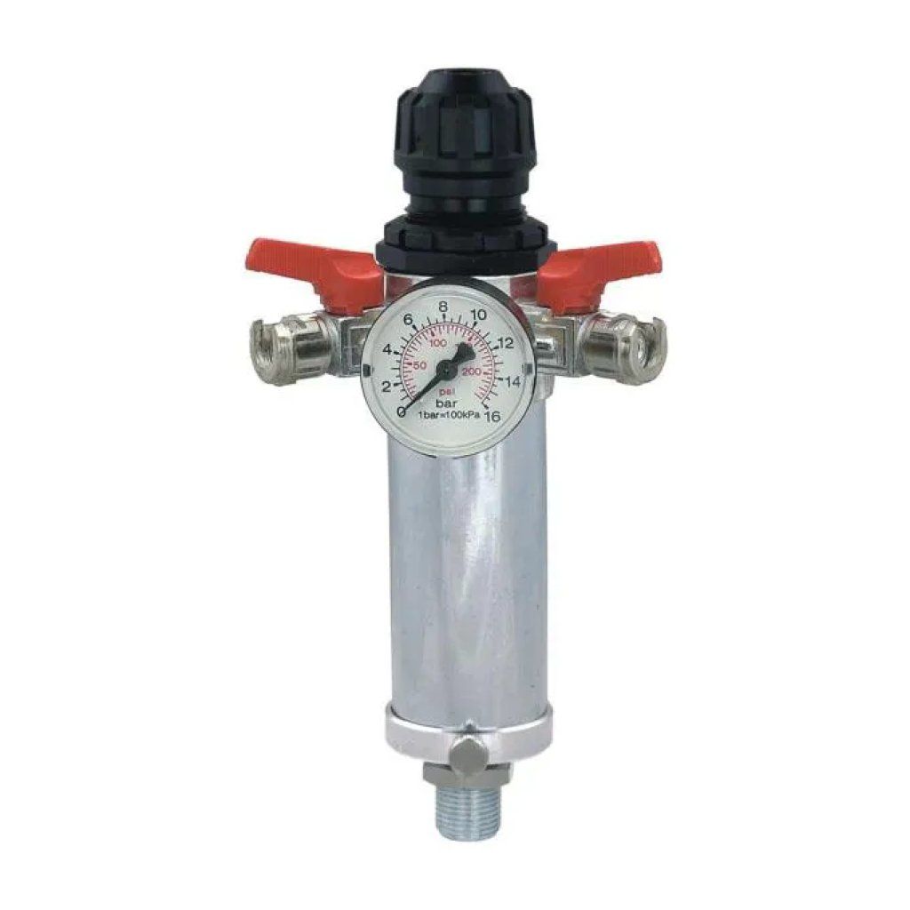 ANI Regolatore di pressione ANI 31/I con filtro e manometro, 2 AIR, 0–16 bar, attacco 1/2" BSP