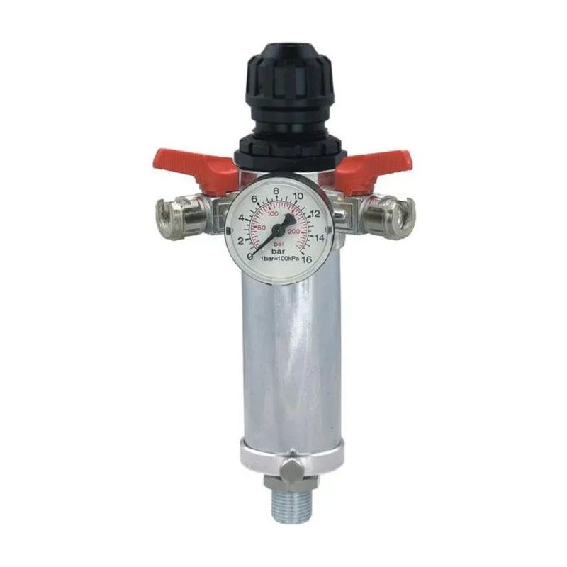 ANI Regolatore di pressione ANI 31/I con filtro e manometro, 2 AIR, 0–16 bar, attacco 1/2" BSP