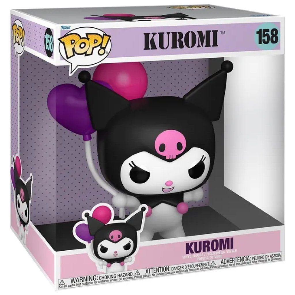 Funko Pop Jumbo Hello Kitty Kuromi – Figurina in vinile, 25 cm