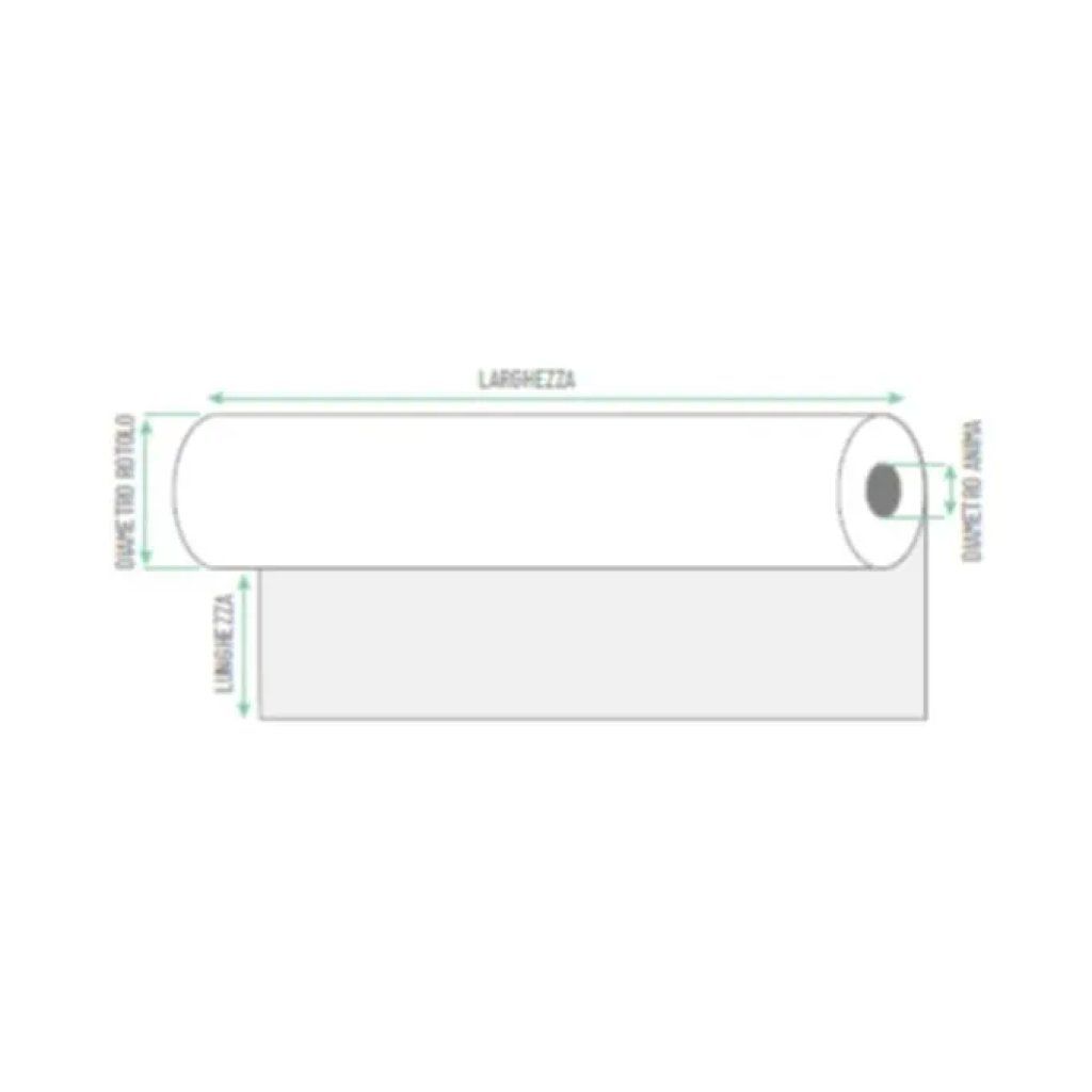 ROTOLIFICIO PUGLIESE Rotoli di carta bianca per plotter 60 g/m² – 91,4 cm x 50 m, confezione da 2 ROTOLIFICIO PUGLIESE Rotoli di carta bianca per plotter 60 g/m² – 91,4 cm x 50 m, confezione da 2