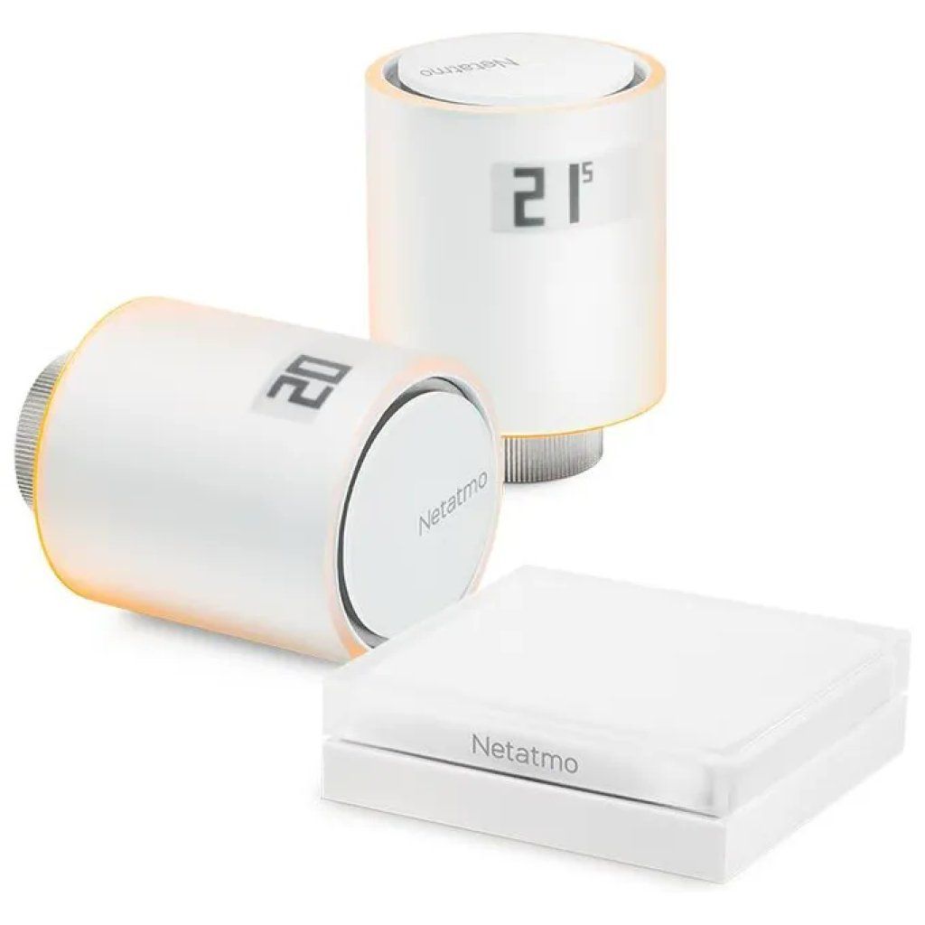 Netatmo NVP-IT Kit Starter con 2 Valvole Termostatiche Intelligenti