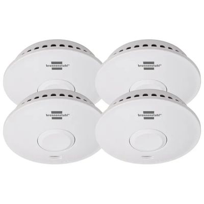 Brennenstuhl RM L 3101 – Set da 4 rilevatori di monossido di carbonio wireless