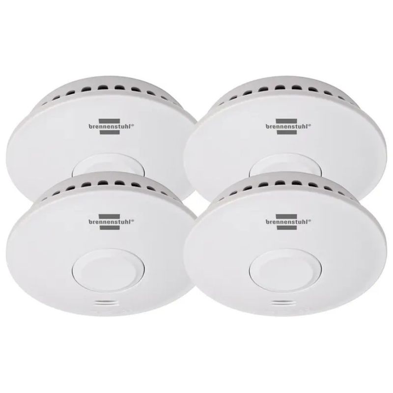 Brennenstuhl RM L 3101 – Set da 4 rilevatori di monossido di carbonio wireless