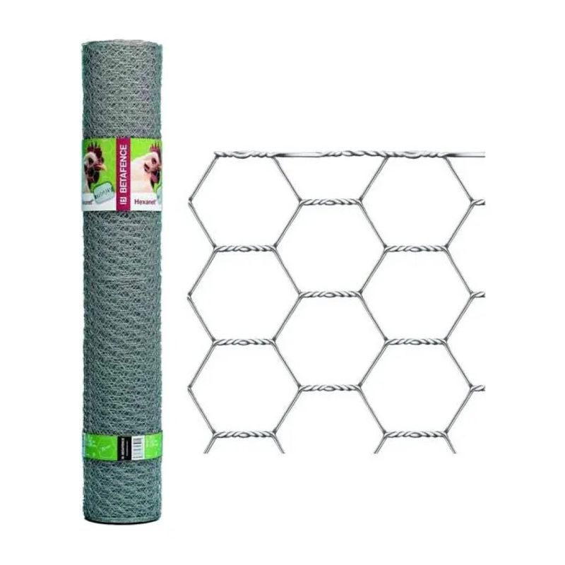 Betafence Hexanet 3018128 – Rete zincata a maglia esagonale, 200 cm × 50 m