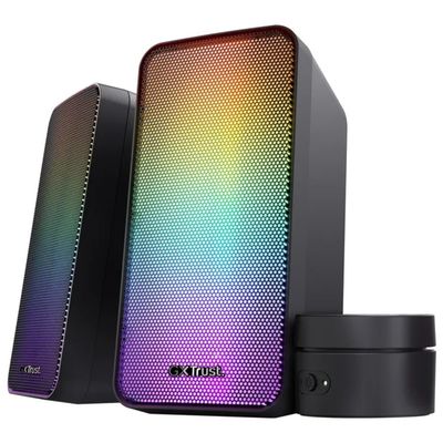 Trust GXT 611 Wezz Casse PC 2.0 RGB, 12 W, USB, Nero