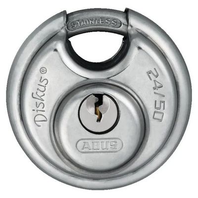 ABUS Diskus 24IB/50 SL 8 – Lucchetto rotondo in acciaio inox