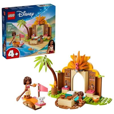 LEGO Disney Princess Vaiana – Casa del Villaggio e Barca, 85 Pezzi
