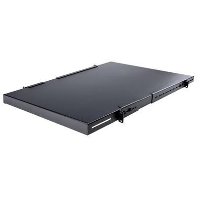 StarTech.com ADJSHELFHD – Ripiano Rack 1U Regolabile, 150 kg, Nero