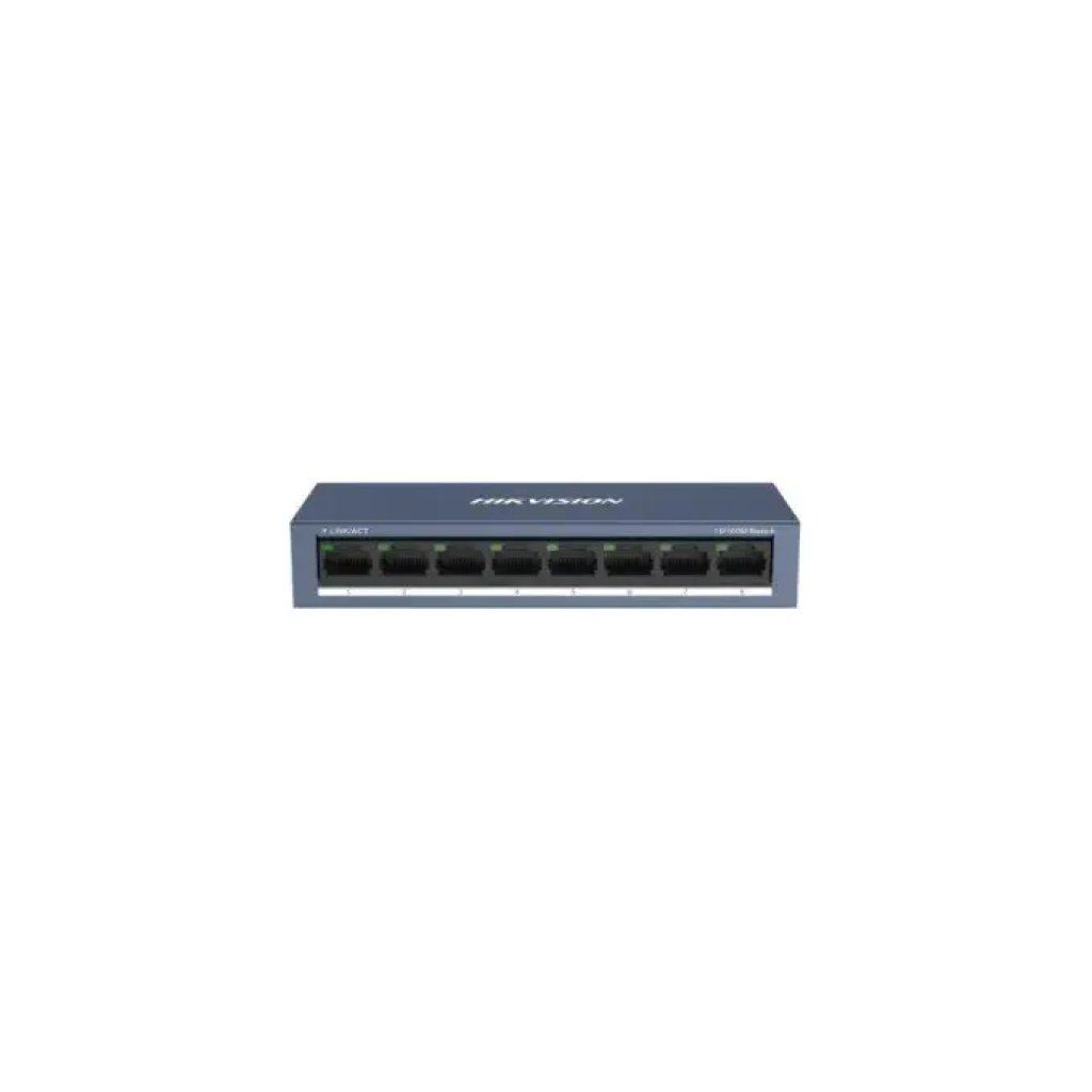 Hikvision DS-3E0108-O Switch Ethernet Fast Ethernet 8 Porte Hikvision DS-3E0108-O Switch Ethernet Fast Ethernet 8 Porte