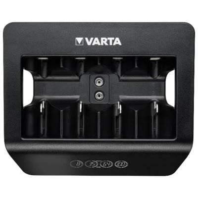 VARTA LCD Universal Charger – Caricabatterie NiMH AA, AAA, C, D e 9 V con USB