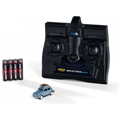 CARSON Auto RC Volkswagen Beetle Wintersport 1:87 Blu