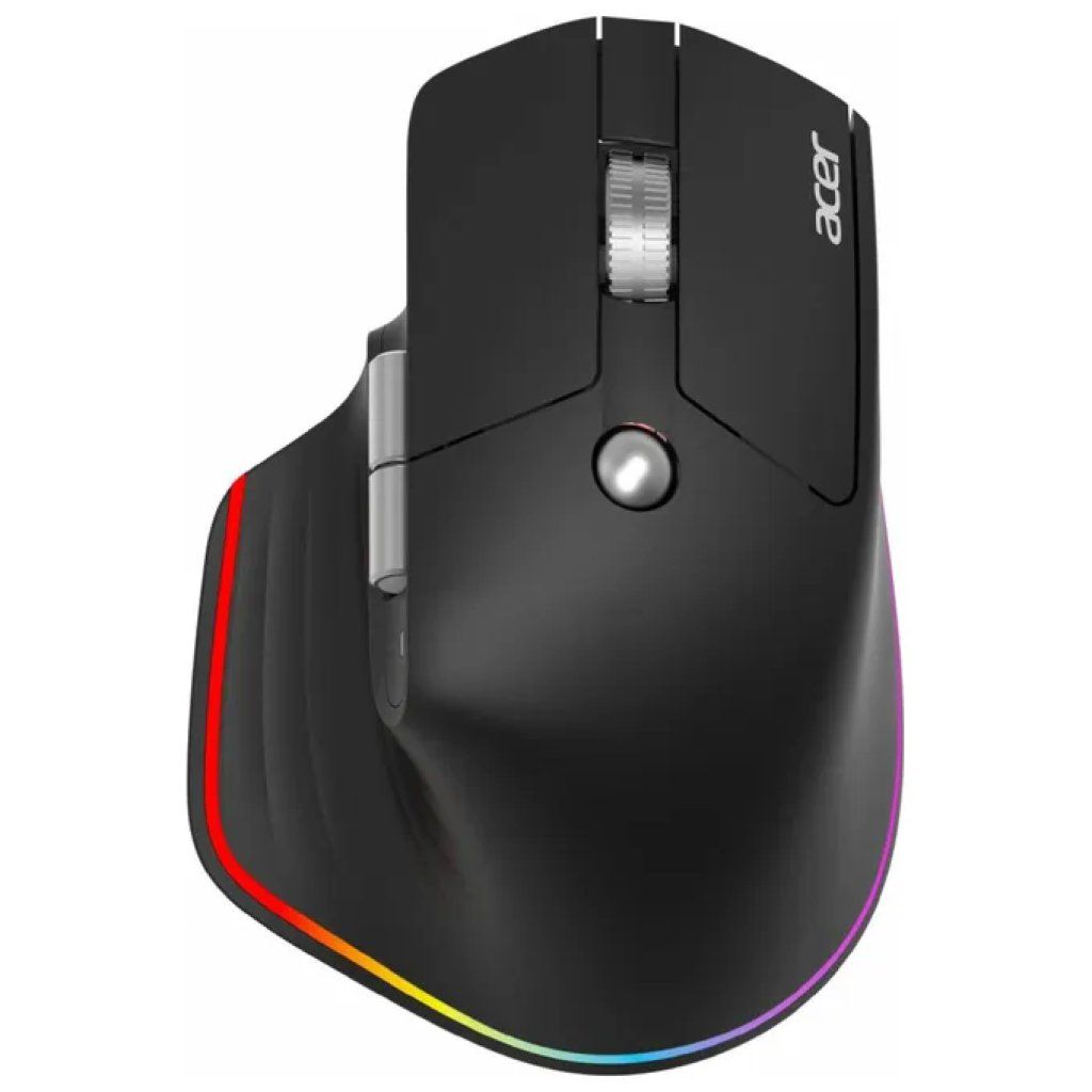 Acer Easy Fit Mouse wireless 4000 DPI, 6 pulsanti, Bluetooth 5.0 e USB-C, nero