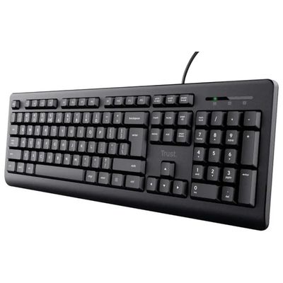 Trust TK-150 Tastiera USB AZERTY Full-Size, Nera, 104 Tasti