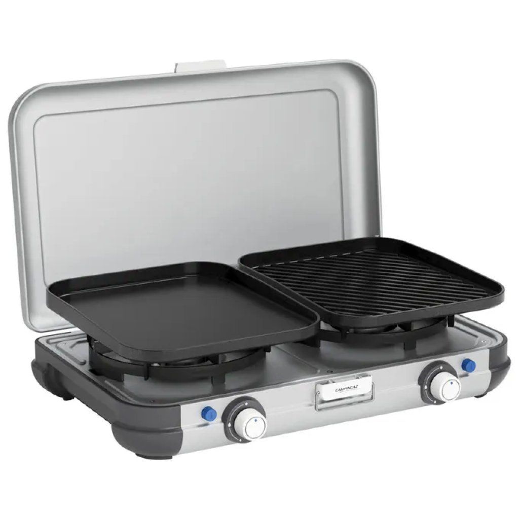 Campingaz Camping Kitchen 2 – Fornello portatile a 2 fuochi, 4000 W