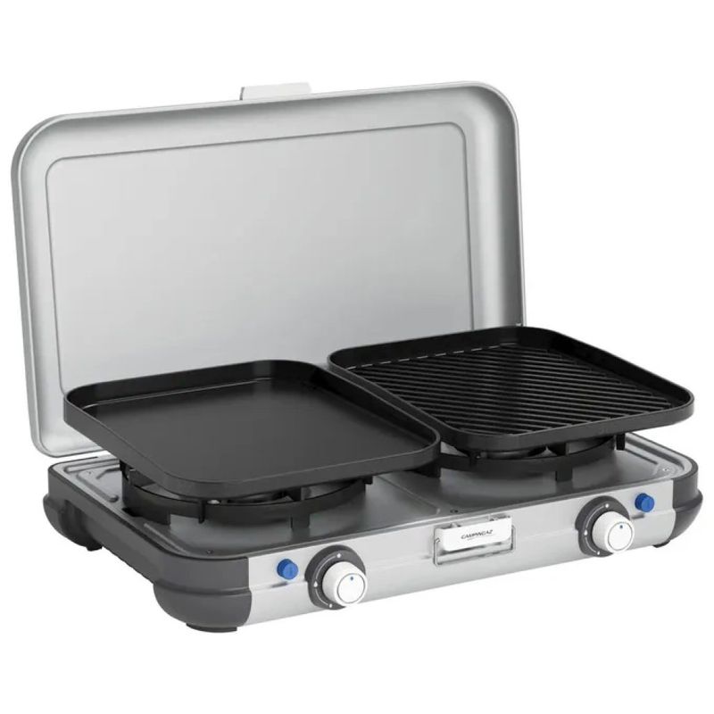 Campingaz Camping Kitchen 2 – Fornello portatile a 2 fuochi, 4000 W