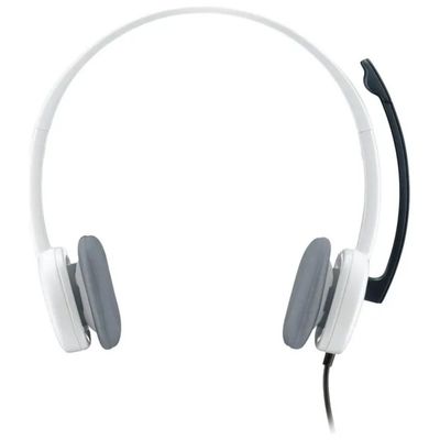 Logitech H150 Cuffie Stereo On-Ear con Microfono, Jack 3,5 mm, Bianche Logitech H150 Cuffie Stereo On-Ear con Microfono, Jack 3,5 mm, Bianche
