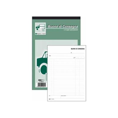 Edipro E5209C Buoni di Consegna Autoricalcanti, 23 x 15 cm, 10 Blocchi