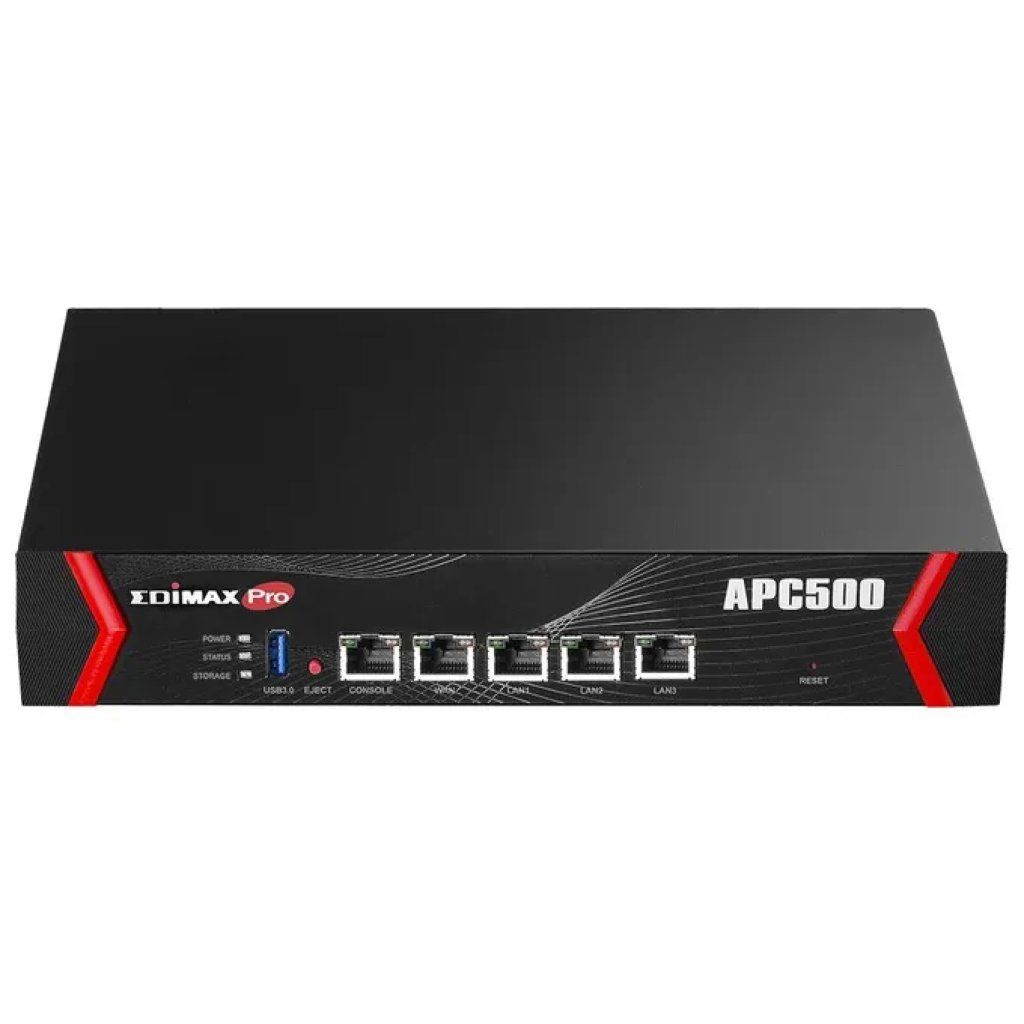 Edimax APC500 Controller Wireless per Access Point, 3 Porte Gigabit, USB 3.0, 8 GB, Rack