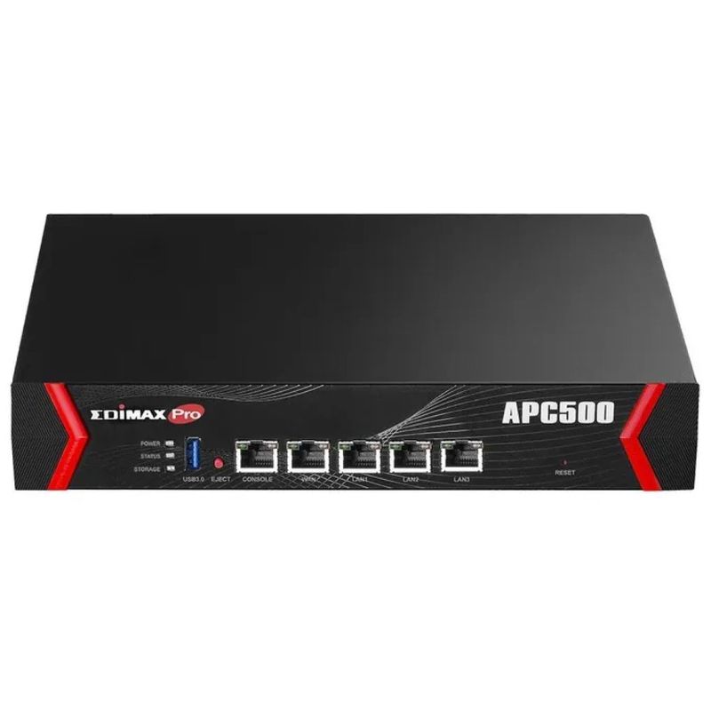 Edimax APC500 Controller Wireless per Access Point, 3 Porte Gigabit, USB 3.0, 8 GB, Rack
