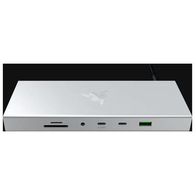 Razer USB4 Docking Station a 14 porte, doppio 4K 120 Hz, 100 W, argento Razer USB4 Docking Station a 14 porte, doppio 4K 120 Hz, 100 W, argento