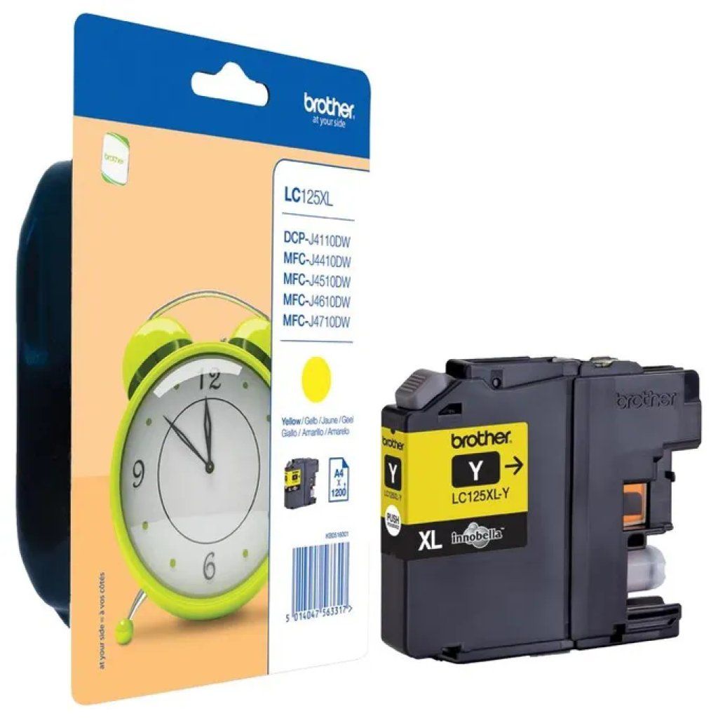 BROTHER Cartuccia originale Brother LC-125XLY gialla XL – 1.200 pagine