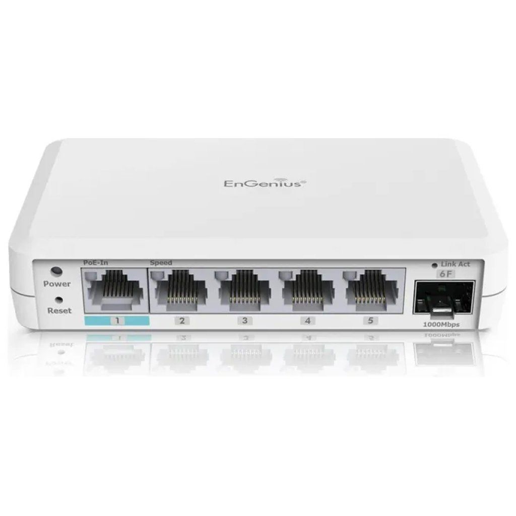 EnGenius EXT1106 Switch Gigabit gestito PoE con 5 porte e slot SFP