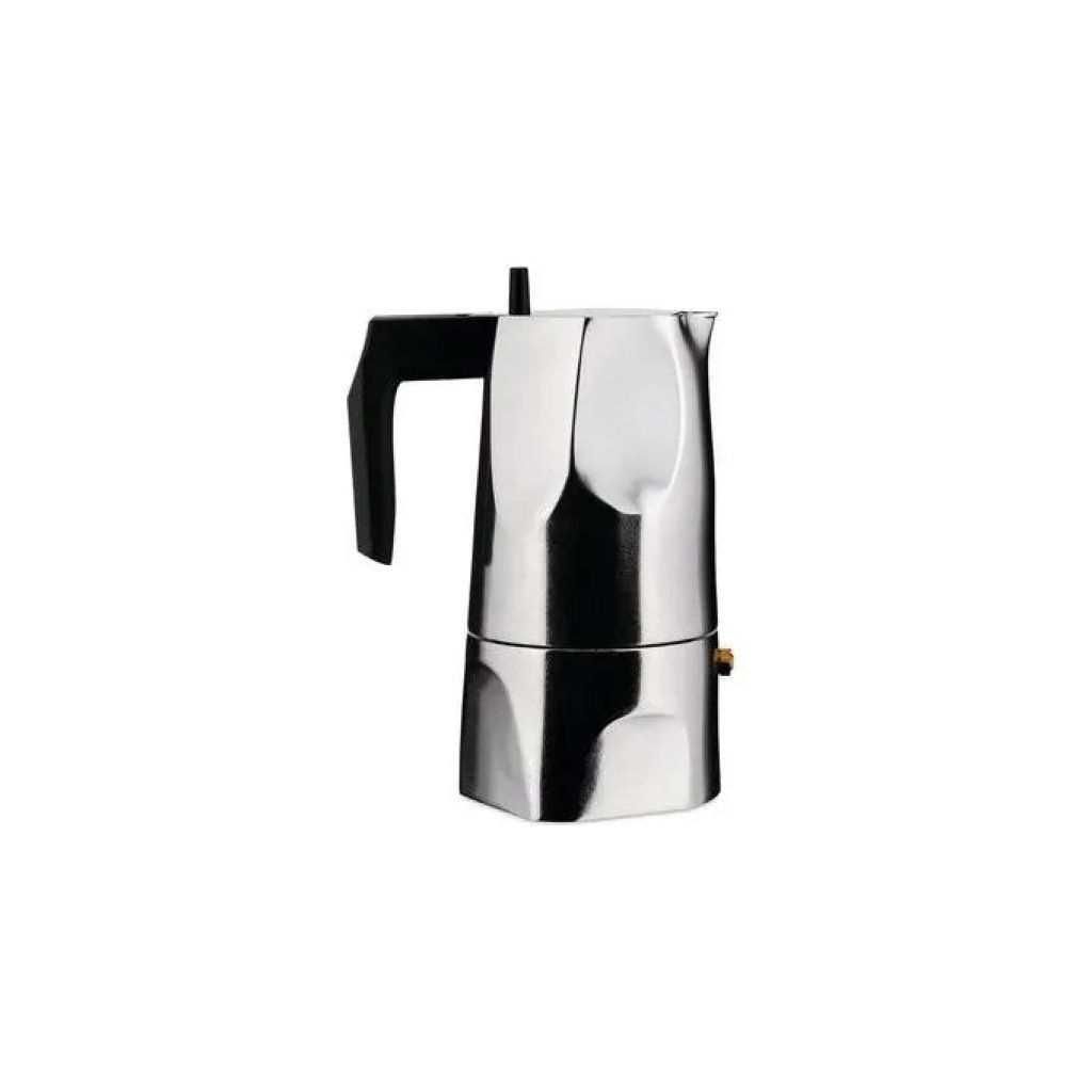 Alessi Ossidiana MT18/3 Caffettiera Espresso 3 Tazze Nera
