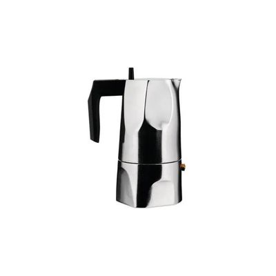 Alessi Ossidiana MT18/3 Caffettiera Espresso 3 Tazze Nera