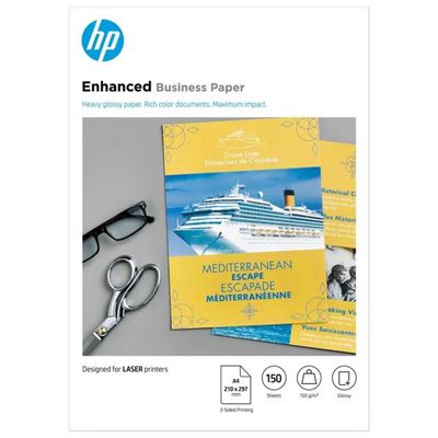 HP Professional Paper 150 – Carta A4 lucida per stampa laser, 150 g/m², 150 fogli