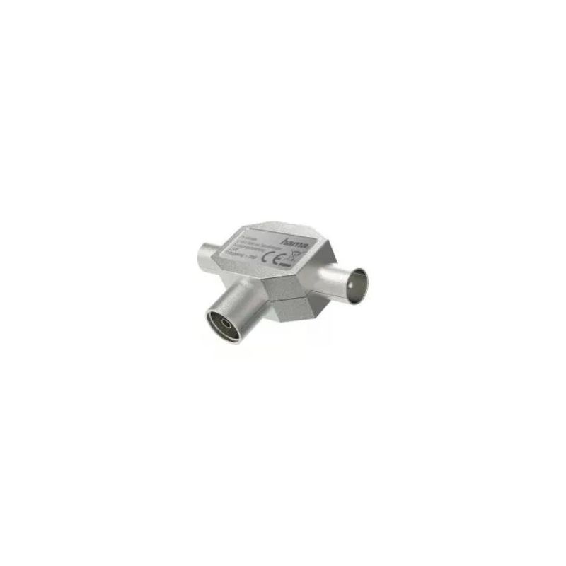 Hama Splitter antenna coassiale 1 ingresso F, 2 uscite M, metallo