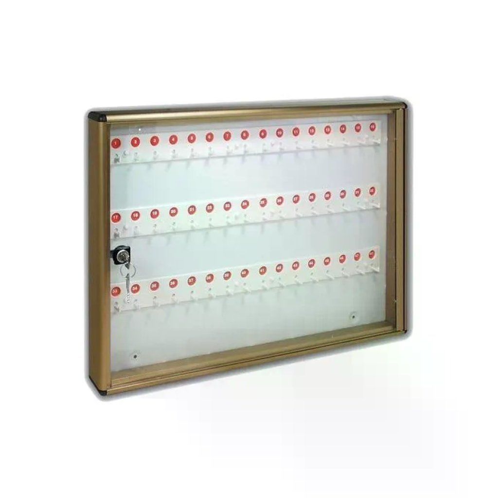 ALUBOX BC 48 – Bacheca portachiavi da parete, bronzo, 48 chiavi
