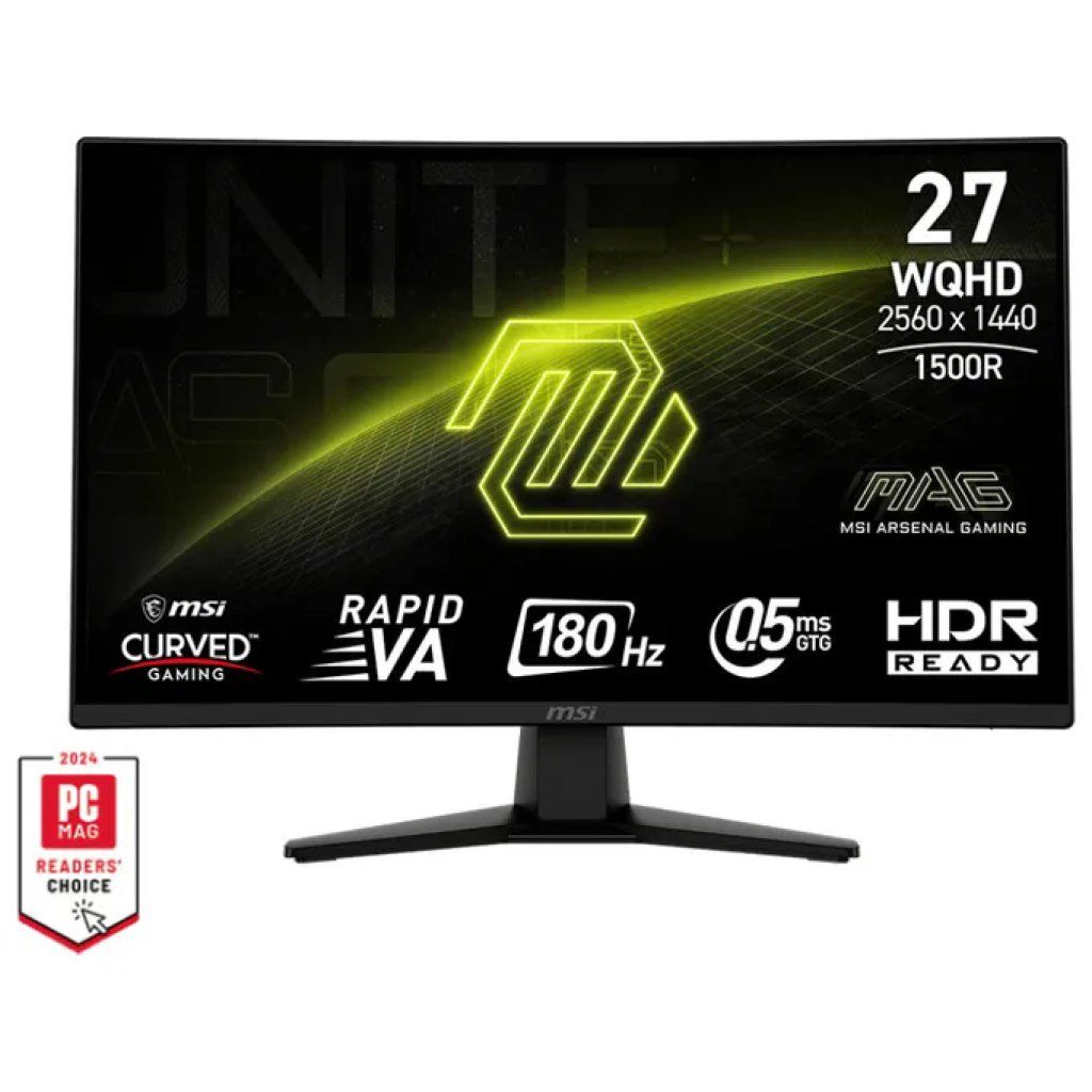 MSI MAG 274CQF Monitor Gaming Curvo 27″ WQHD 180 Hz