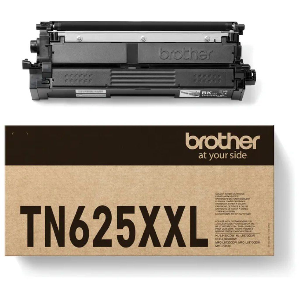 Brother TN-625XXLBK Toner Originale Nero, 7.500 Pagine